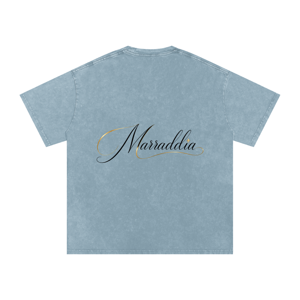 Snow Washed Oversized Cotton T-Shirt