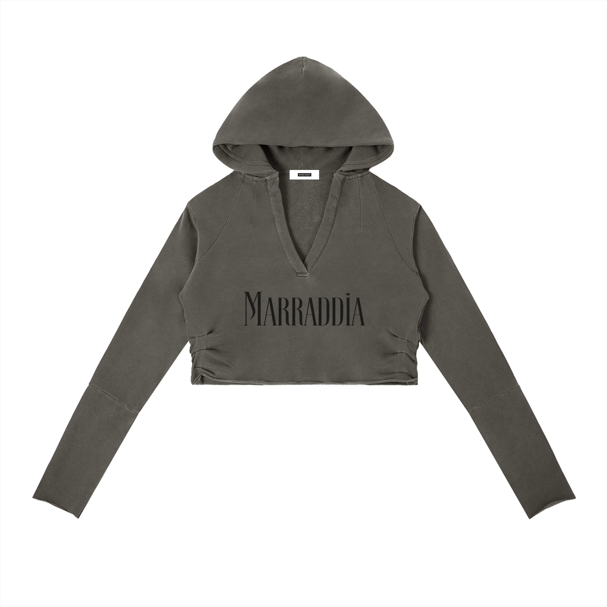 Vintage Washed Raw Edge Hoodie