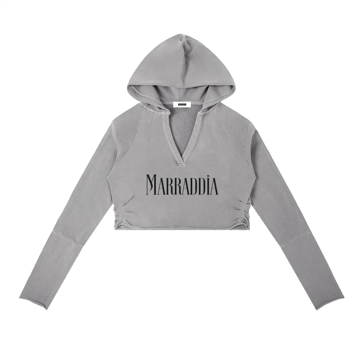 Vintage Washed Raw Edge Hoodie