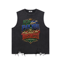 Snow Washed Raw-Hem Tank Top
