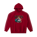 Contrast Piping Raglan Hoodie