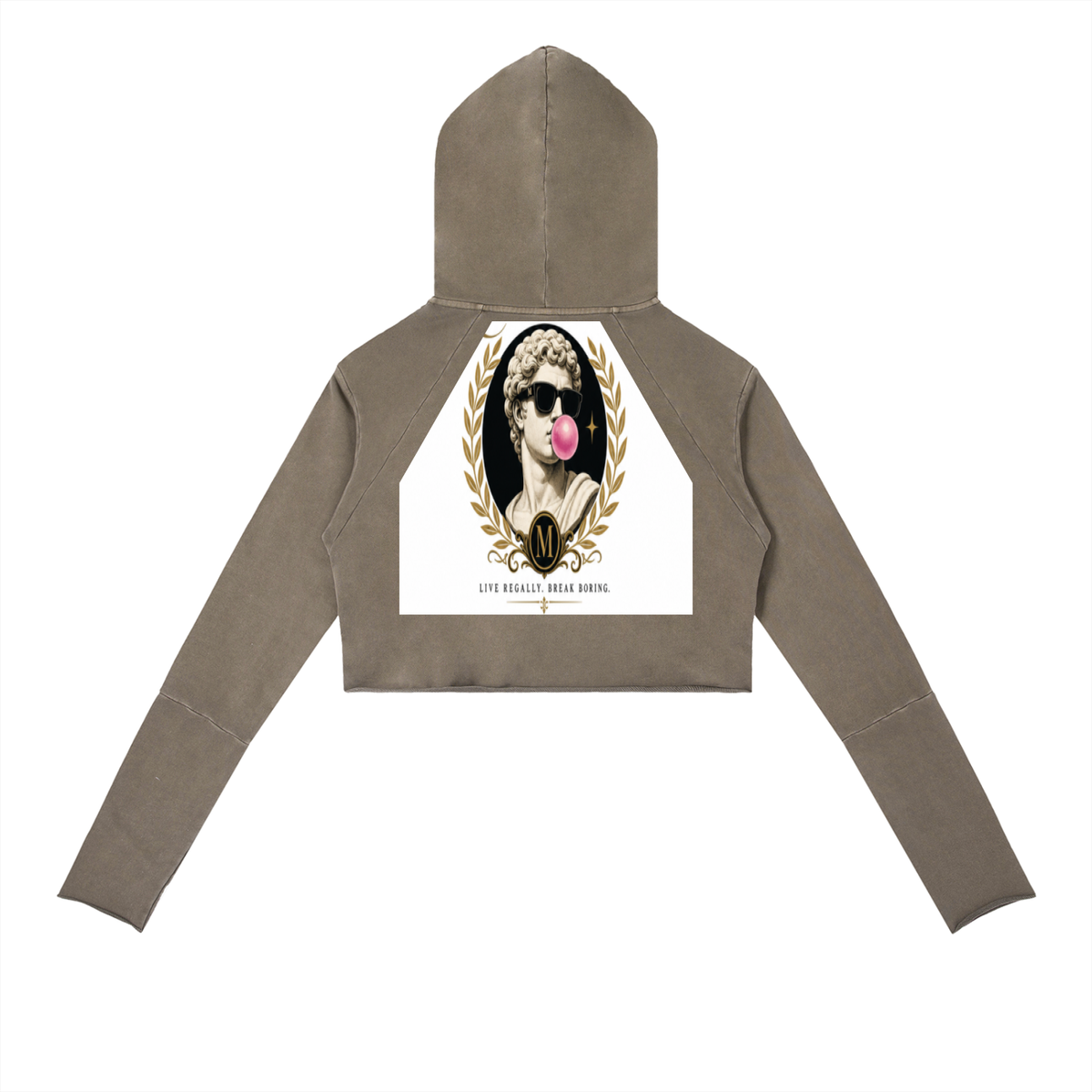 Vintage Washed Raw Edge Hoodie