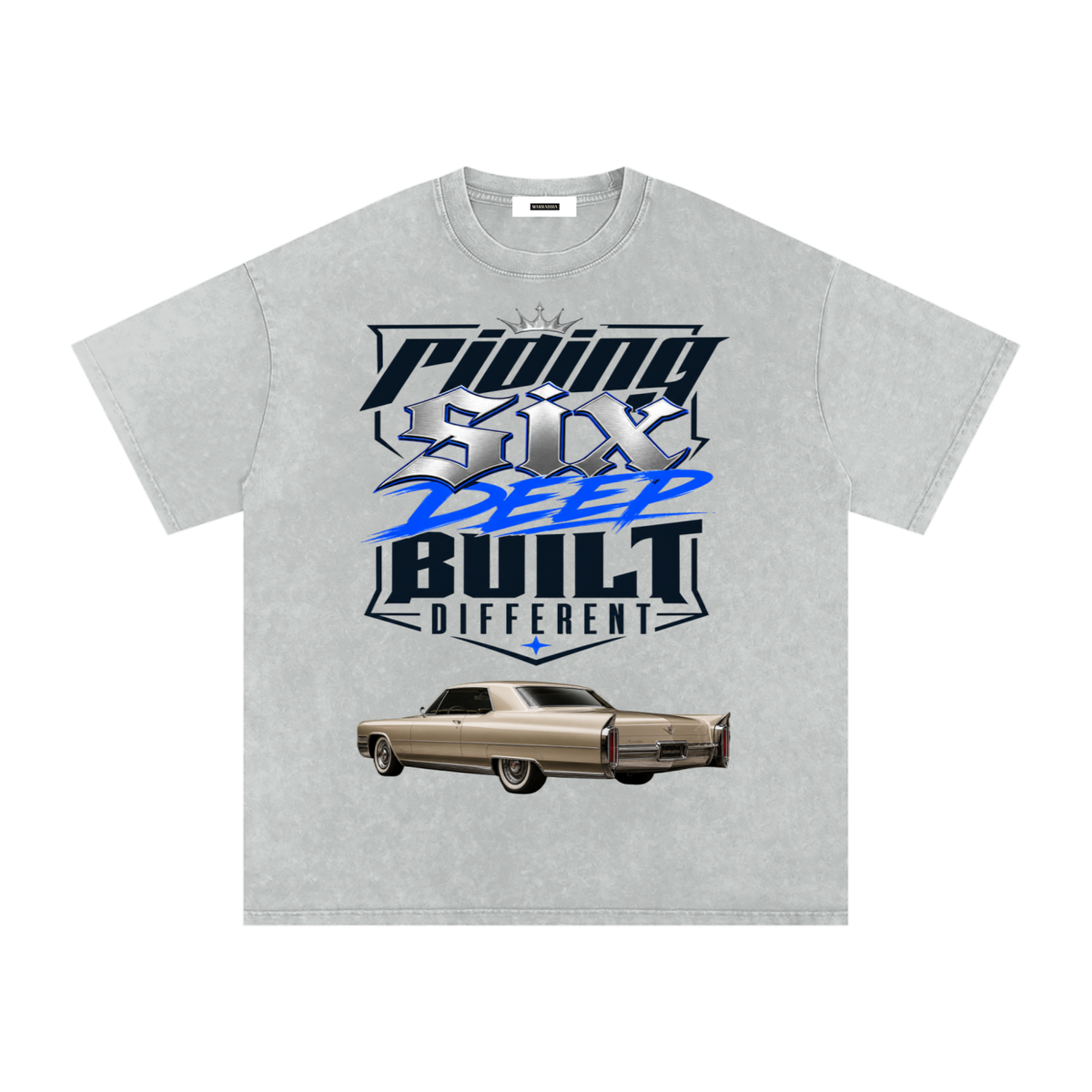 Snow Washed Oversized Cotton T-Shirt