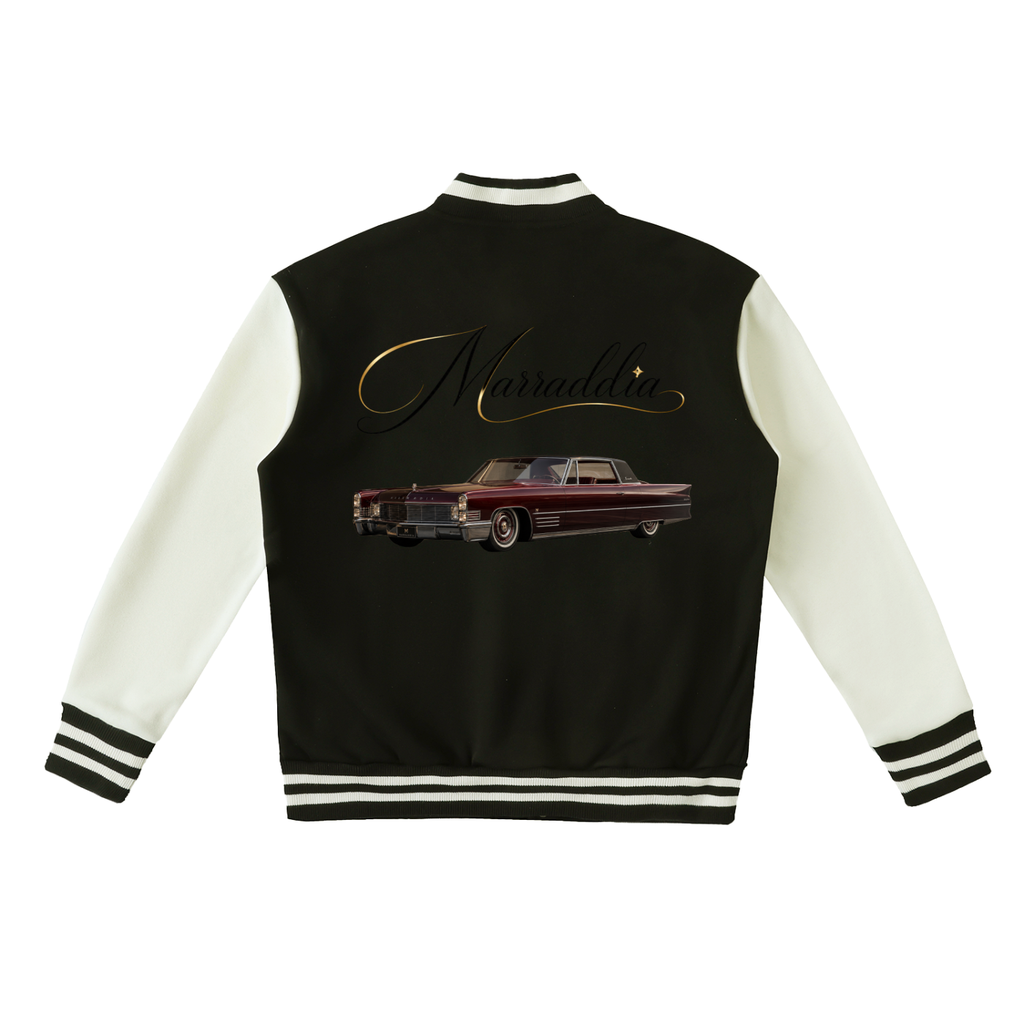 Two-Tone Fleeced Varsity Jacket
