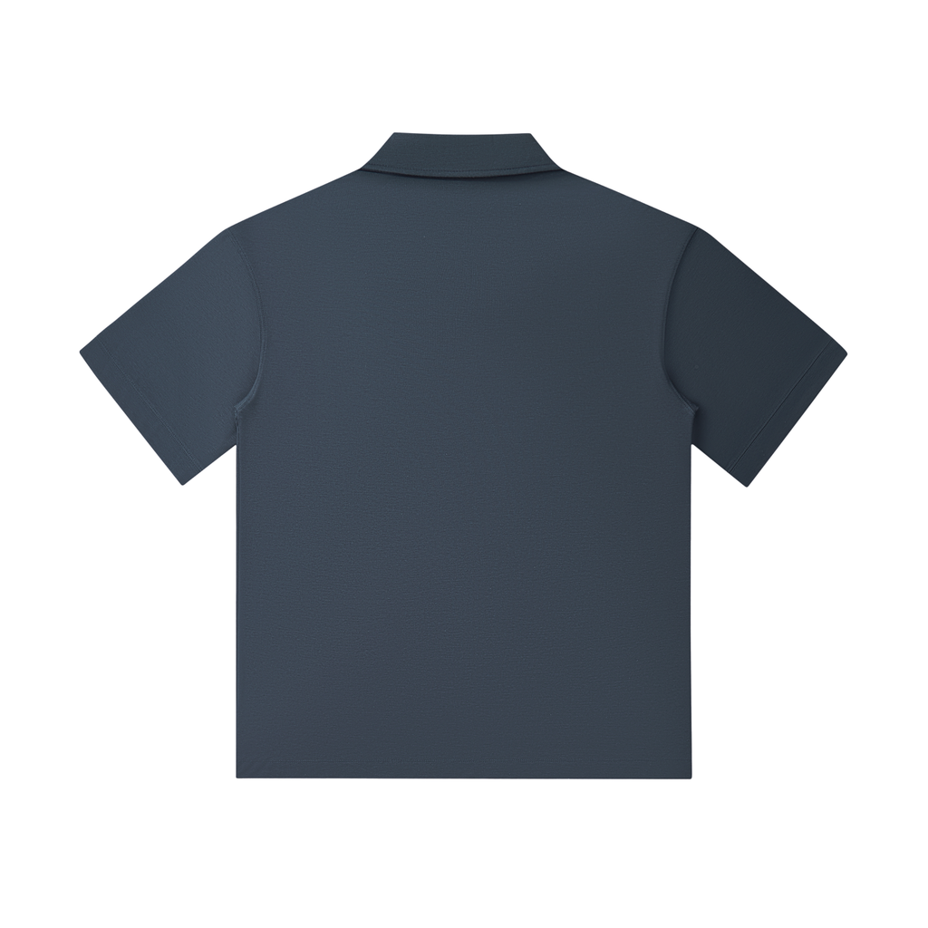 Drop Shoulder Short-Sleeve Polo