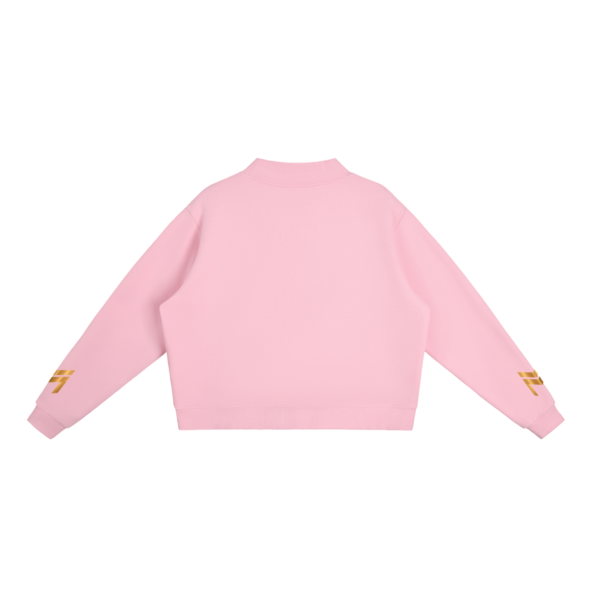 Essential Fleece Mock-Neck Crew Sweatshirt