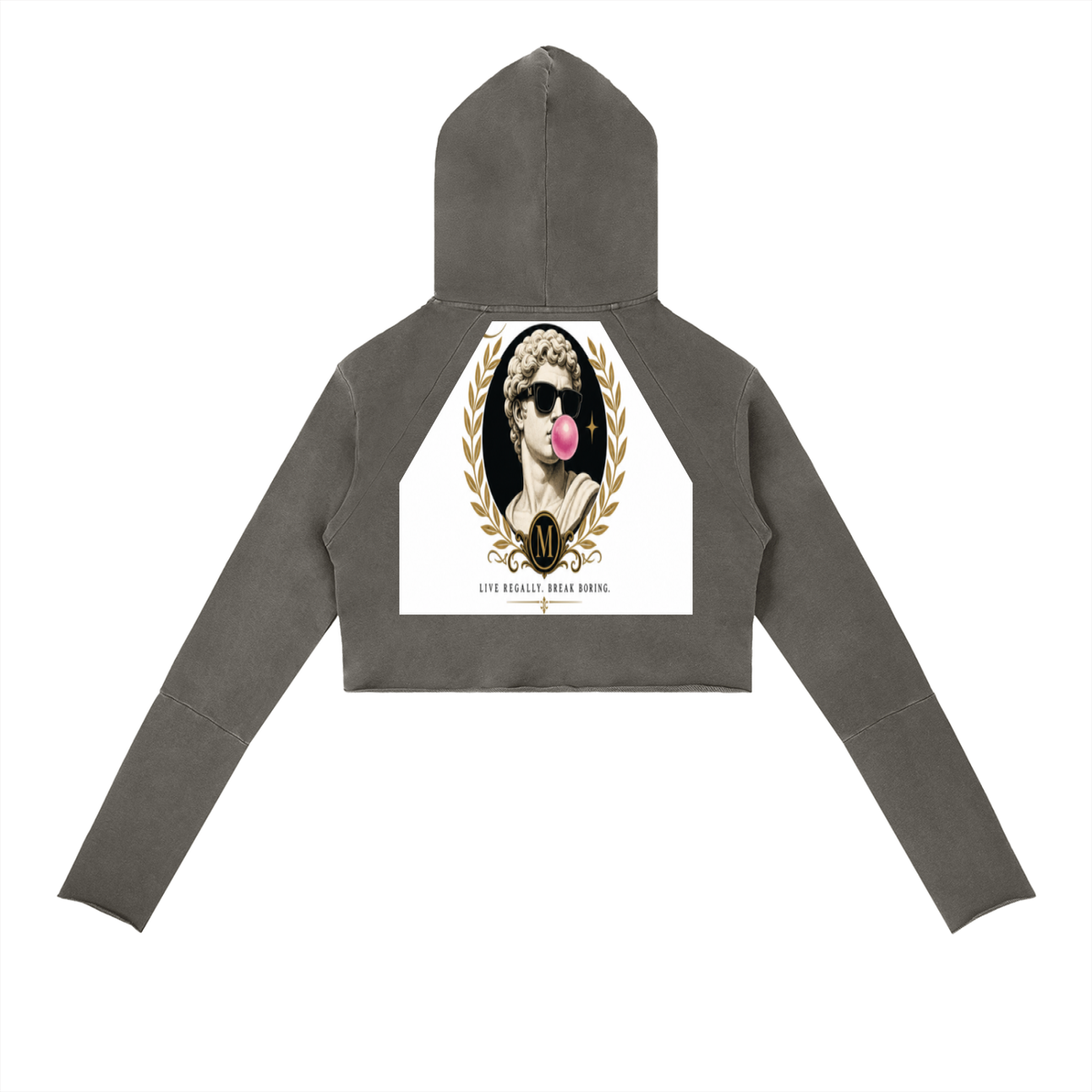 Vintage Washed Raw Edge Hoodie