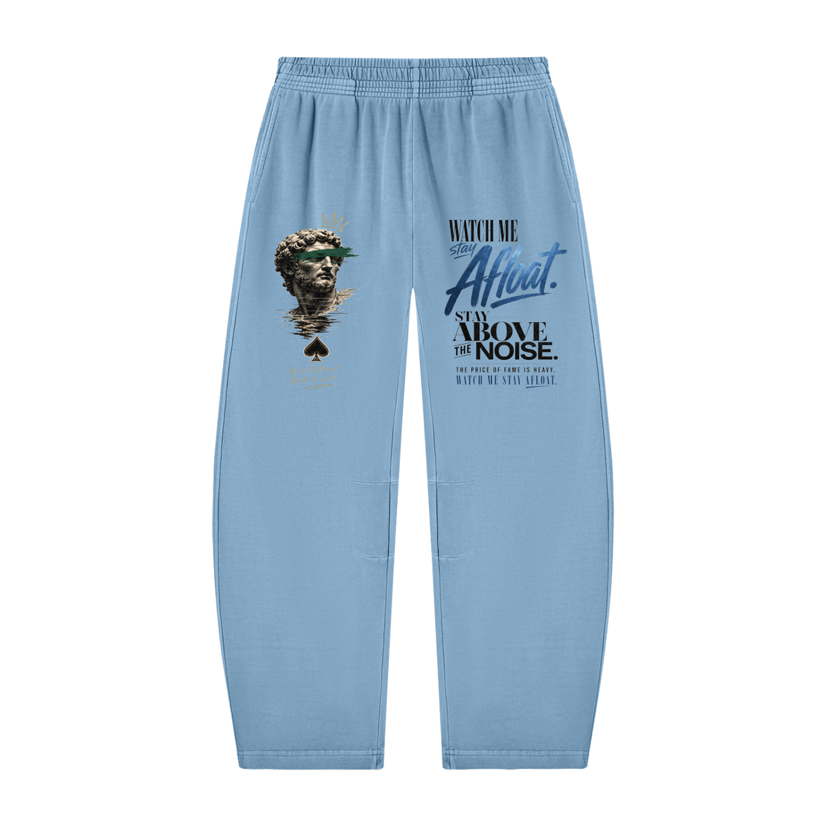 Unisex Vintage Washed Barrel Leg Sweatpants