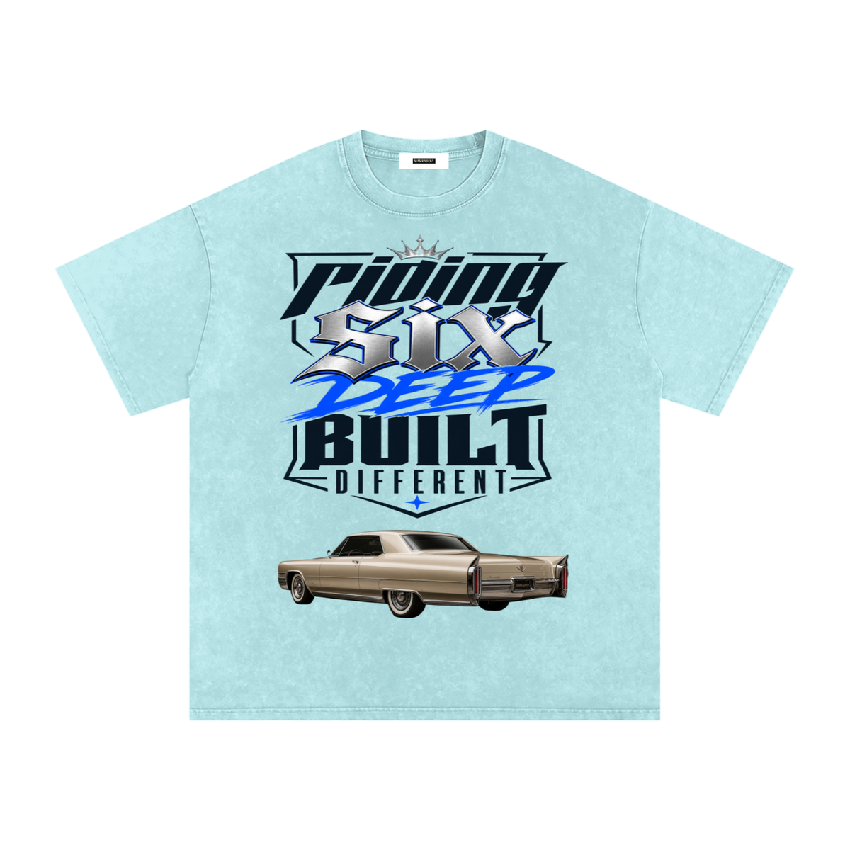 Snow Washed Oversized Cotton T-Shirt