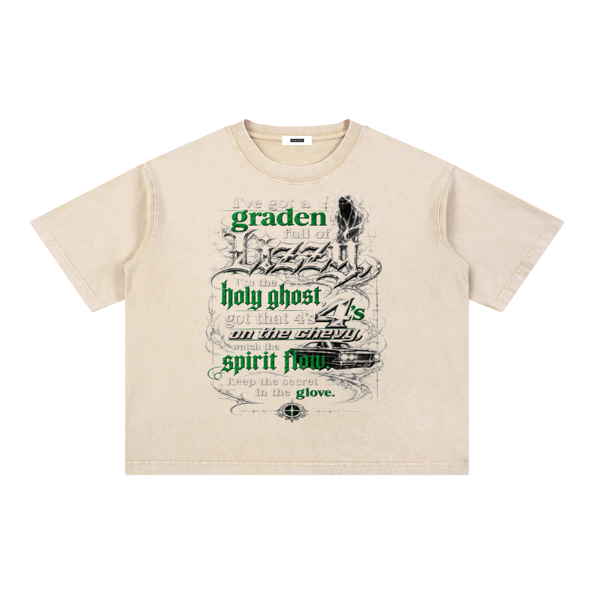 Mineral Wash Boxy Cotton T-Shirt