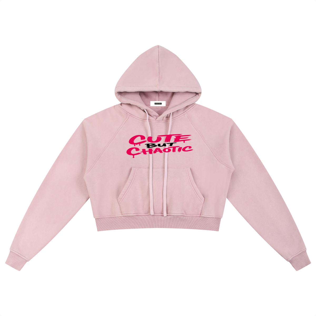 Snow Washed Cropped Hoodie