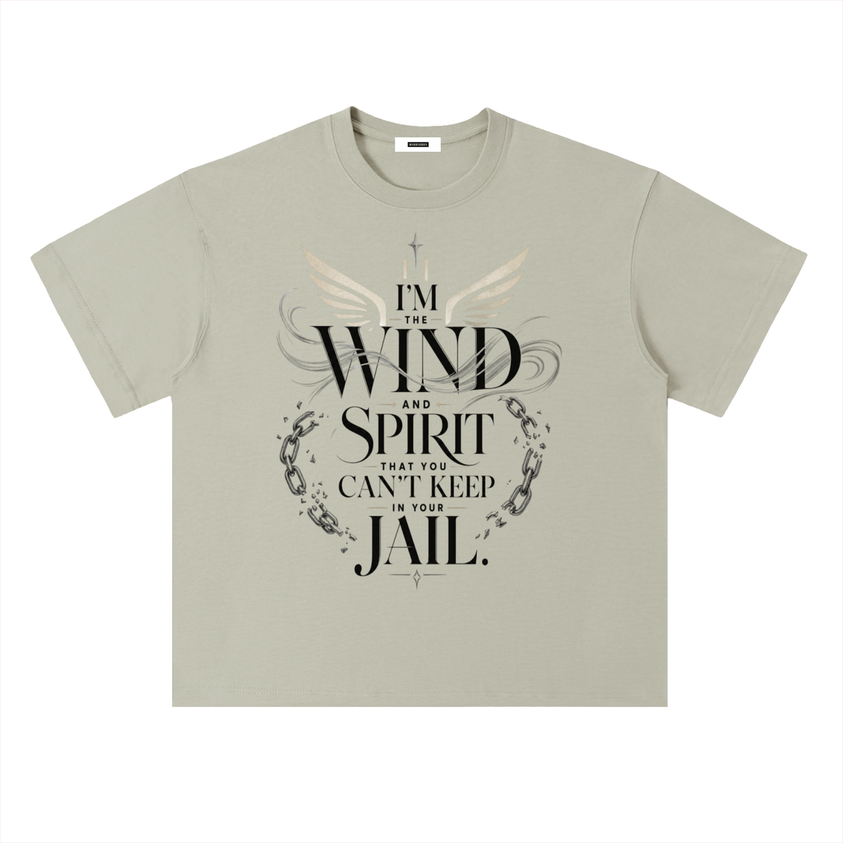 Heavyweight Drop Shoulder Cotton T-Shirt