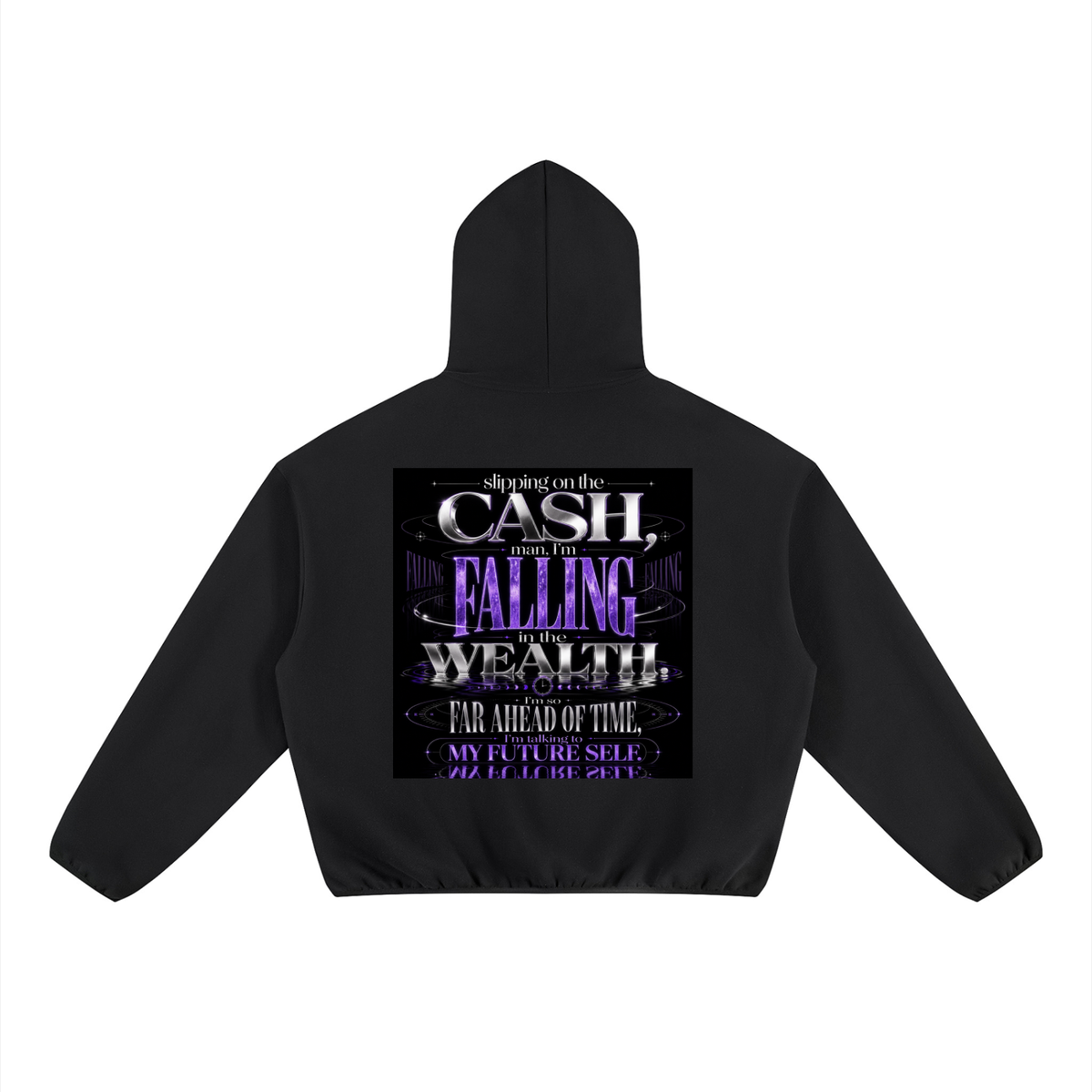 Unisex Boxy Piping Fleece Hoodie
