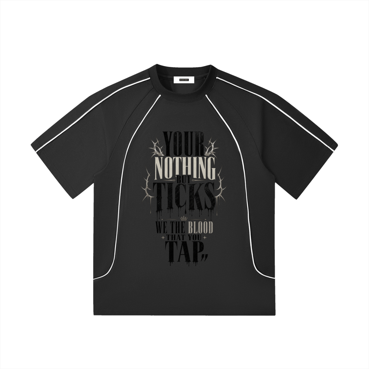Contrast Stitch Raglan T-Shirt