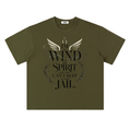 Heavyweight Drop Shoulder Cotton T-Shirt