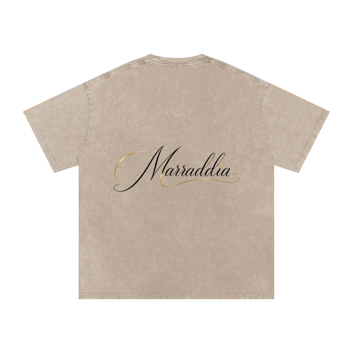 Snow Washed Oversized Cotton T-Shirt