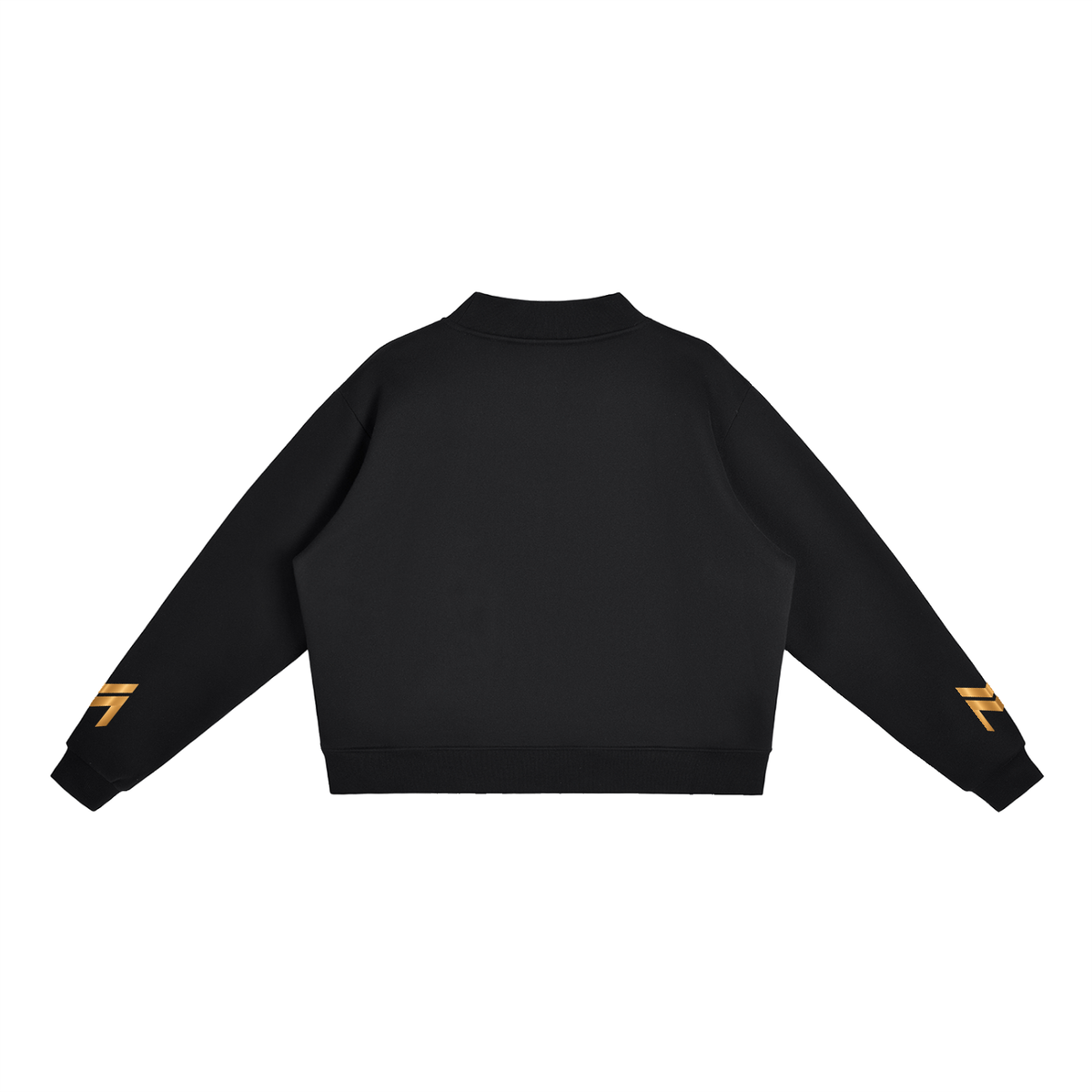Essential Fleece Mock-Neck Crew Sweatshirt