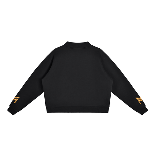 Essential Fleece Mock-Neck Crew Sweatshirt