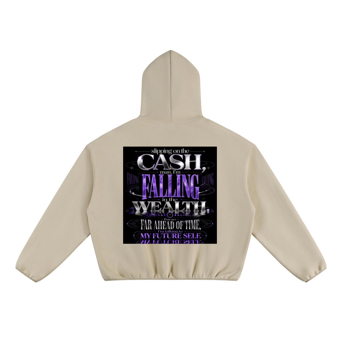 Unisex Boxy Piping Fleece Hoodie