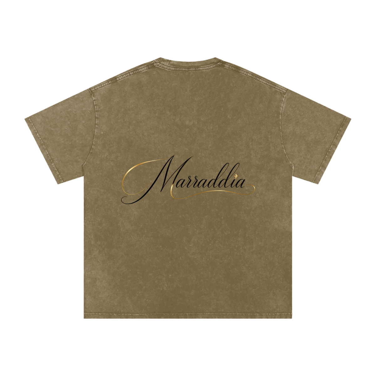 Snow Washed Oversized Cotton T-Shirt
