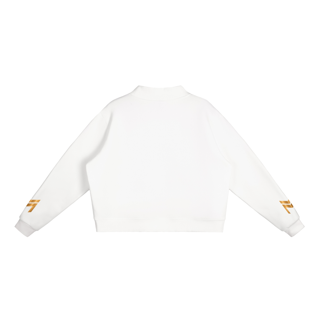 Essential Fleece Mock-Neck Crew Sweatshirt