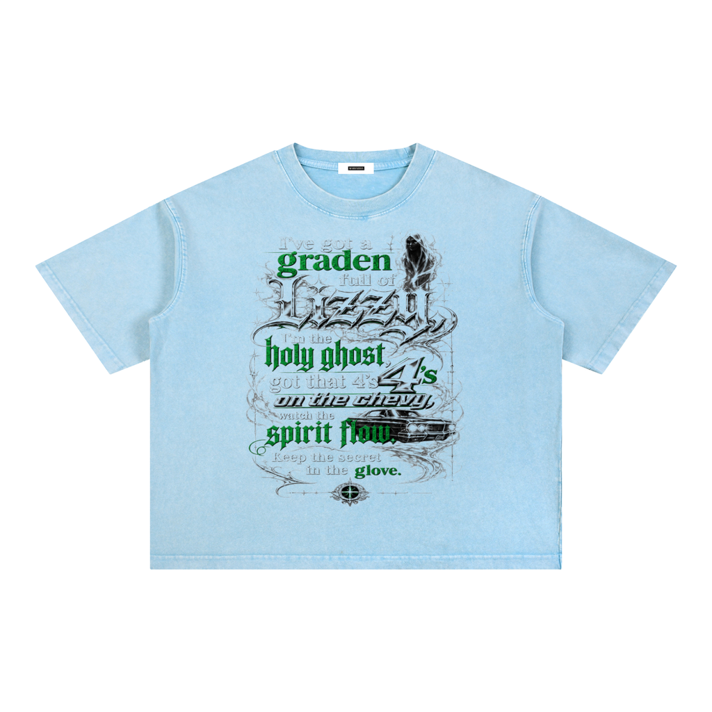 Mineral Wash Boxy Cotton T-Shirt
