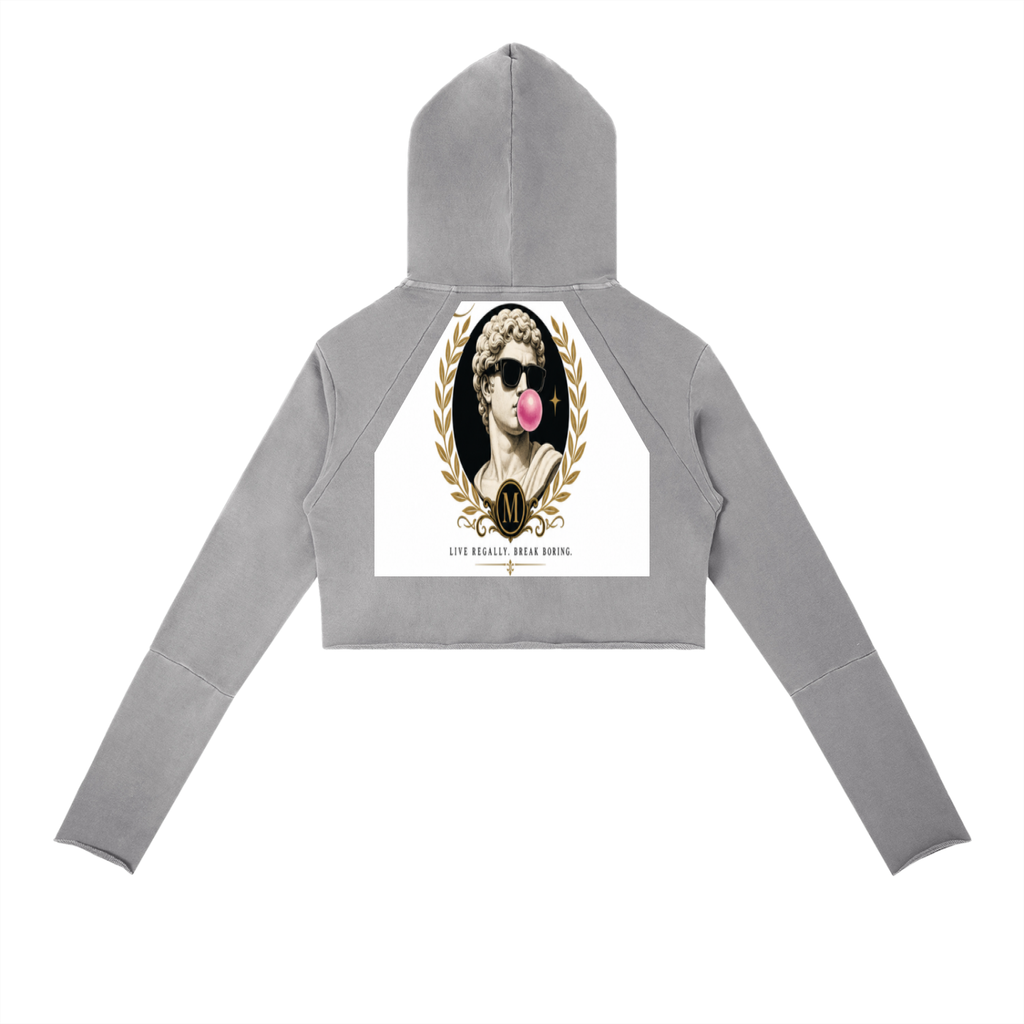 Vintage Washed Raw Edge Hoodie