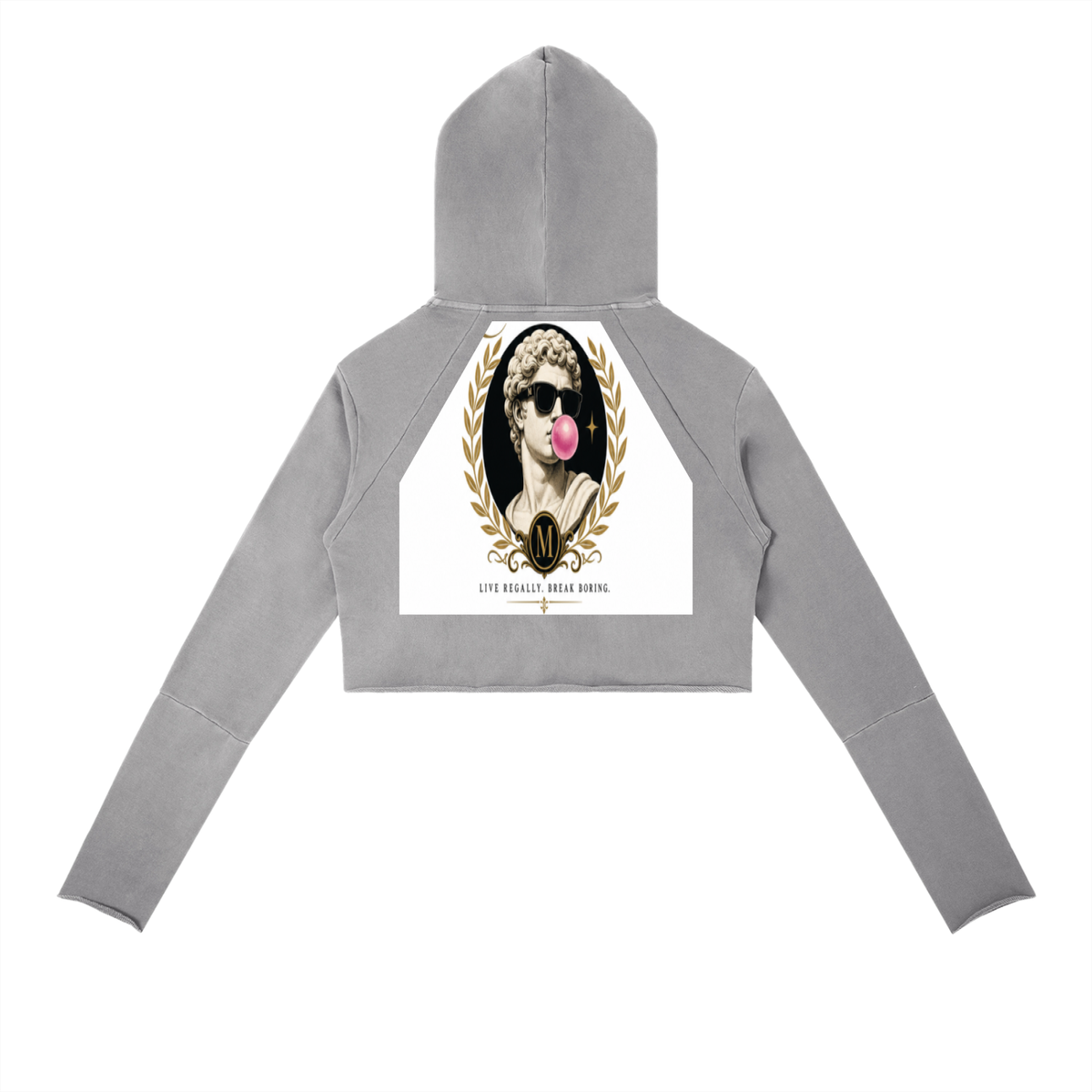 Vintage Washed Raw Edge Hoodie