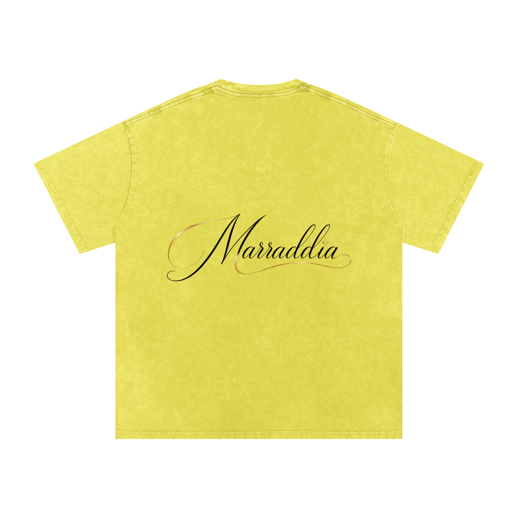 Snow Washed Oversized Cotton T-Shirt