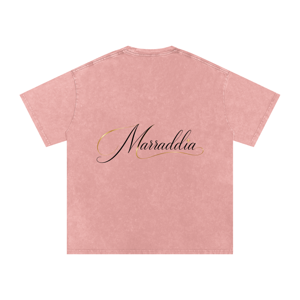 Snow Washed Oversized Cotton T-Shirt
