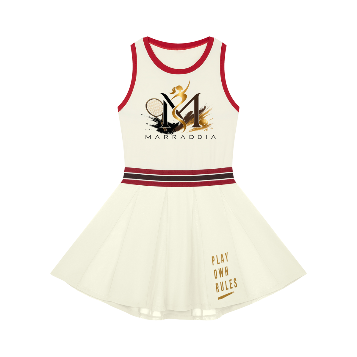Women's Color Block A-Line Sleeveless Dress