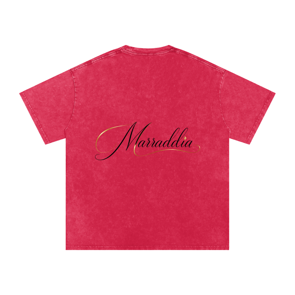 Snow Washed Oversized Cotton T-Shirt