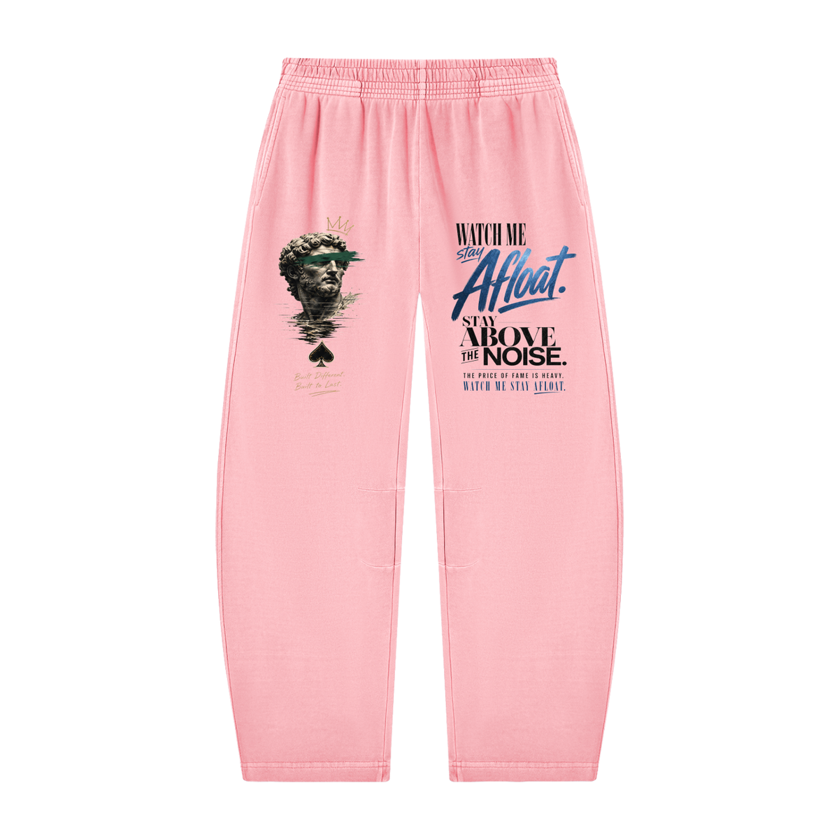 Unisex Vintage Washed Barrel Leg Sweatpants