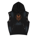 Unisex Vintage Wash Sun Fade Sleeveless Hoodie