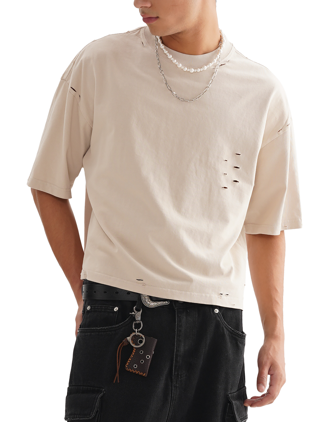 Classic Frayed Boxy Tee